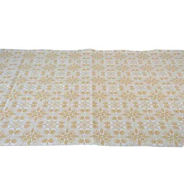 Runner fantasia fiori beige 45 x 150 cm