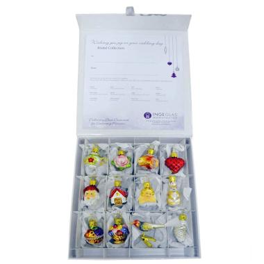Pallina natalizia vetro collezione Set 12 pz