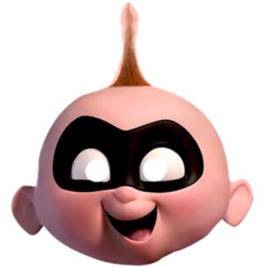 Maschera viso cartapesta jack jackcredibles