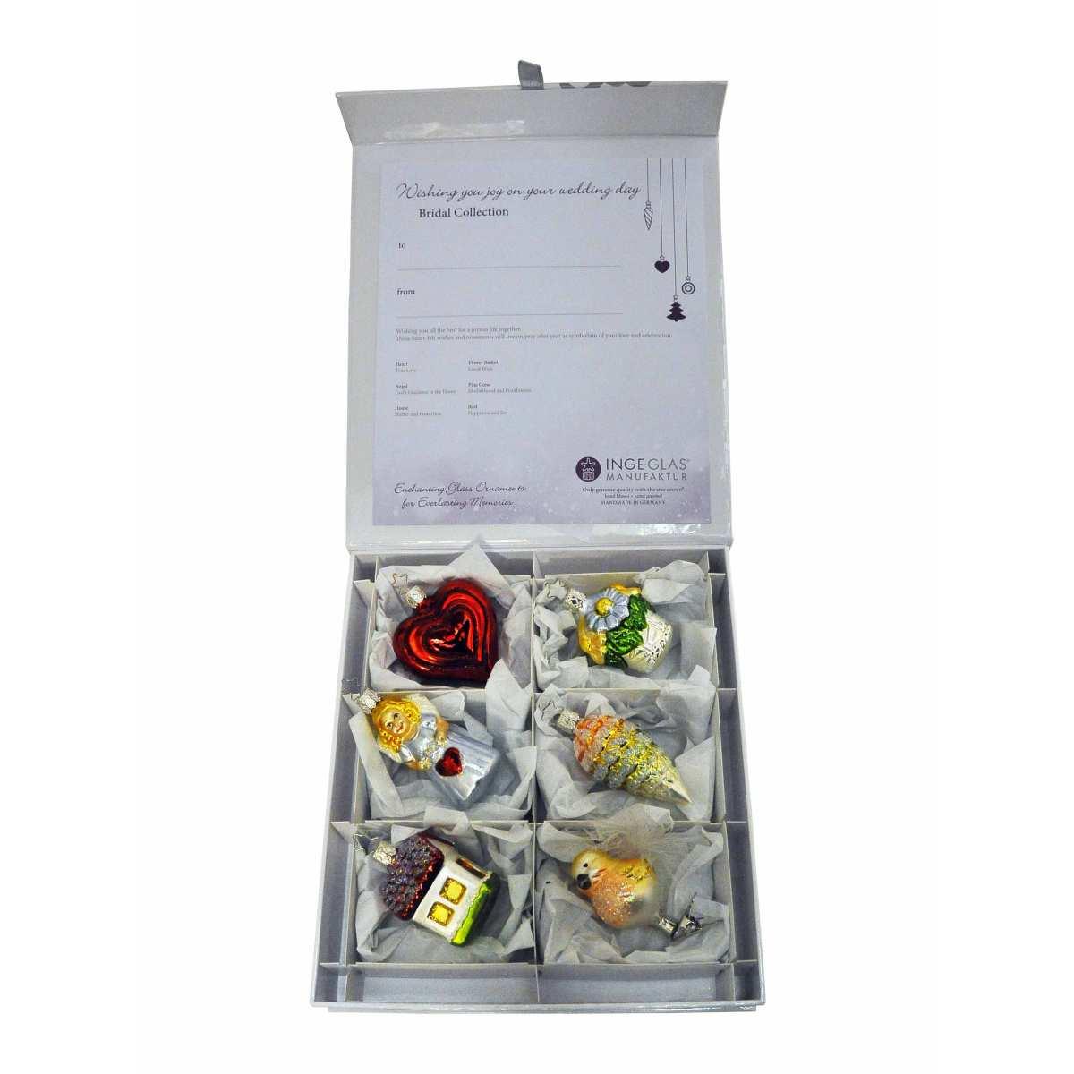 Pallina natalizia vetro collezione Set 6 pz