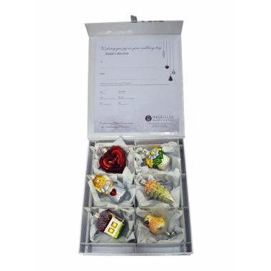 Pallina natalizia vetro collezione Set 6 pz