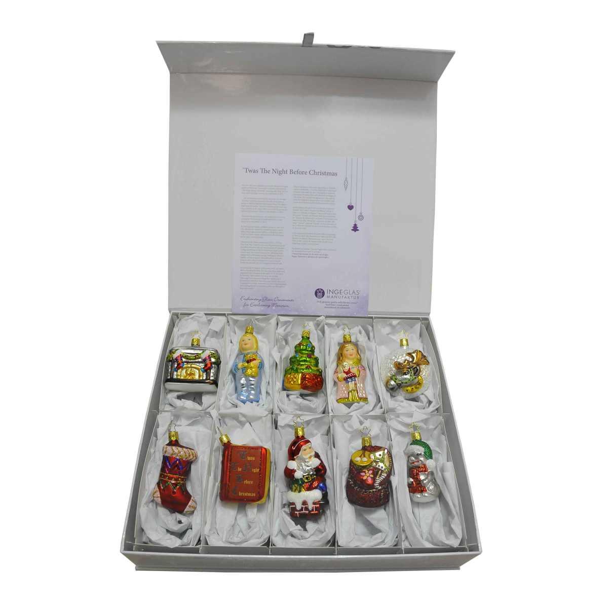 Pallina natalizia vetro collezione Set 10 pz