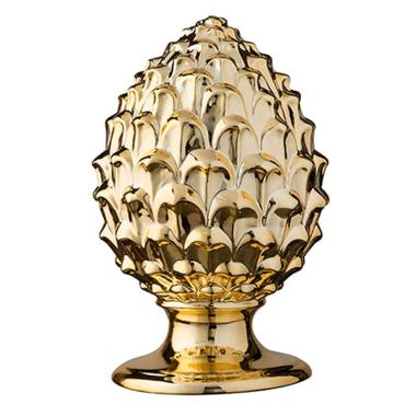 Pigna porcellana oro 15 x 27 cm