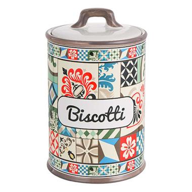 Biscottiera Ceramica Stoneware Positano cm.Ø13xh21 | Montemaggi