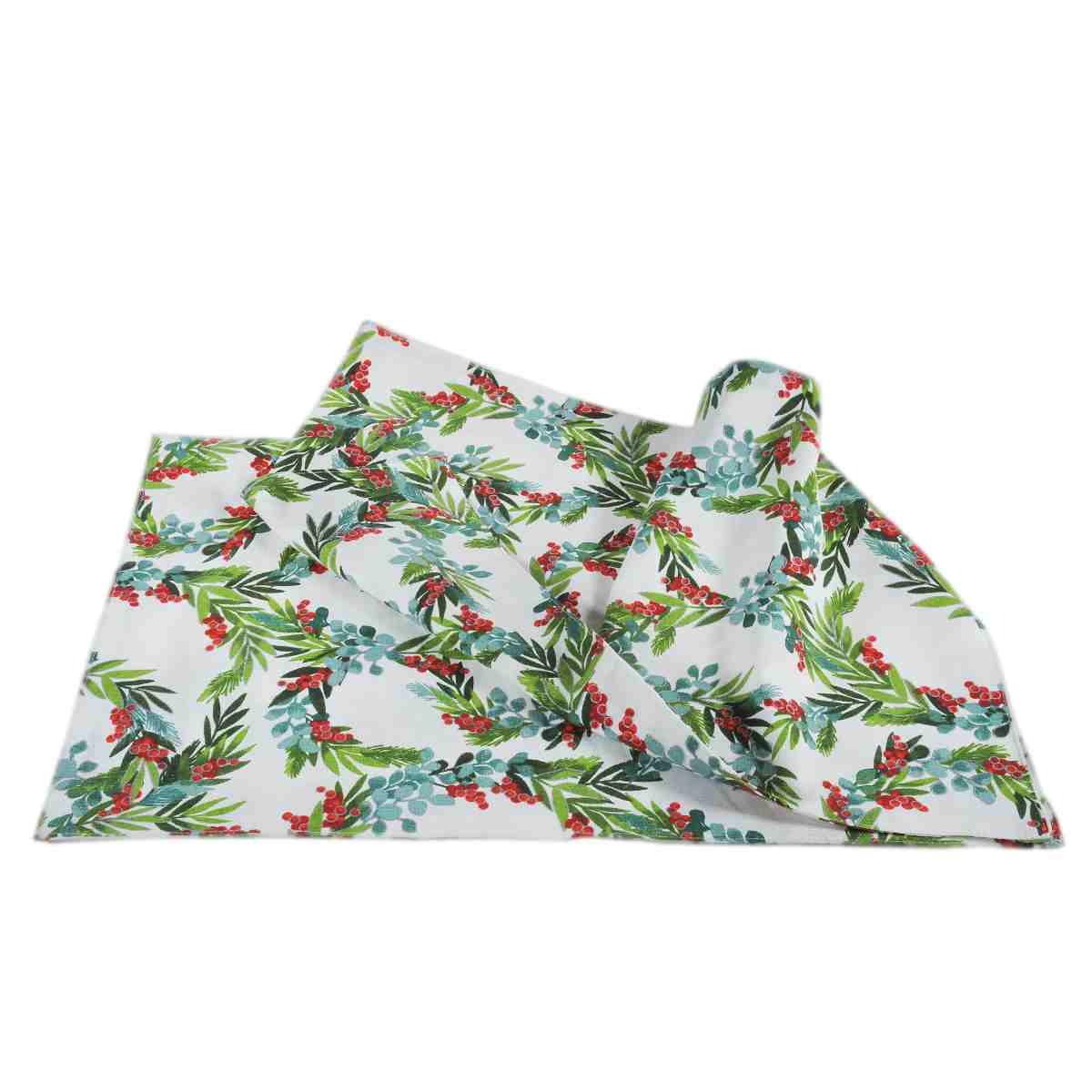 Tovaglietta natalizia americana agrifogli Set 2 pz