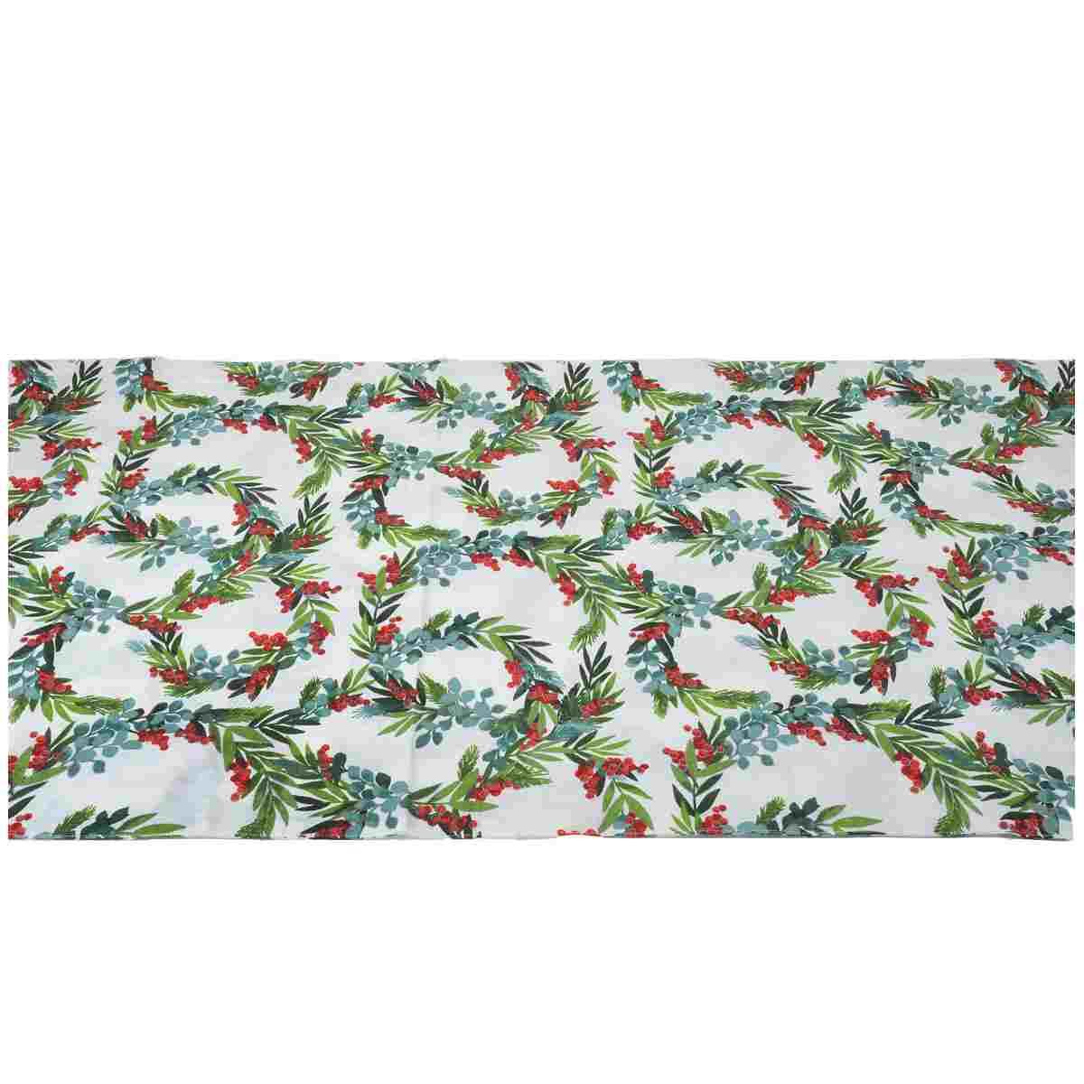 Runner natalizio tavola fantasia natalizia agrifoglio 45 x 150 cm