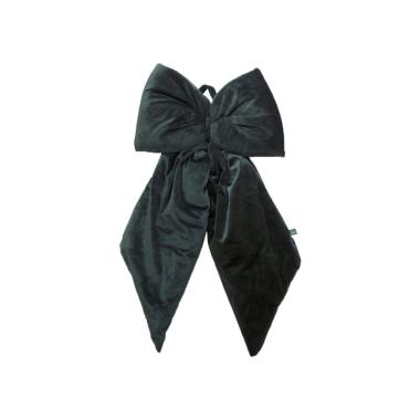 Decorazione natalizia fiocco velluto verde 35 x 60 cm
