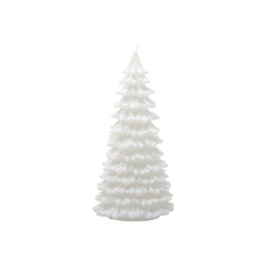 Candela natale albero bianco 7 cm