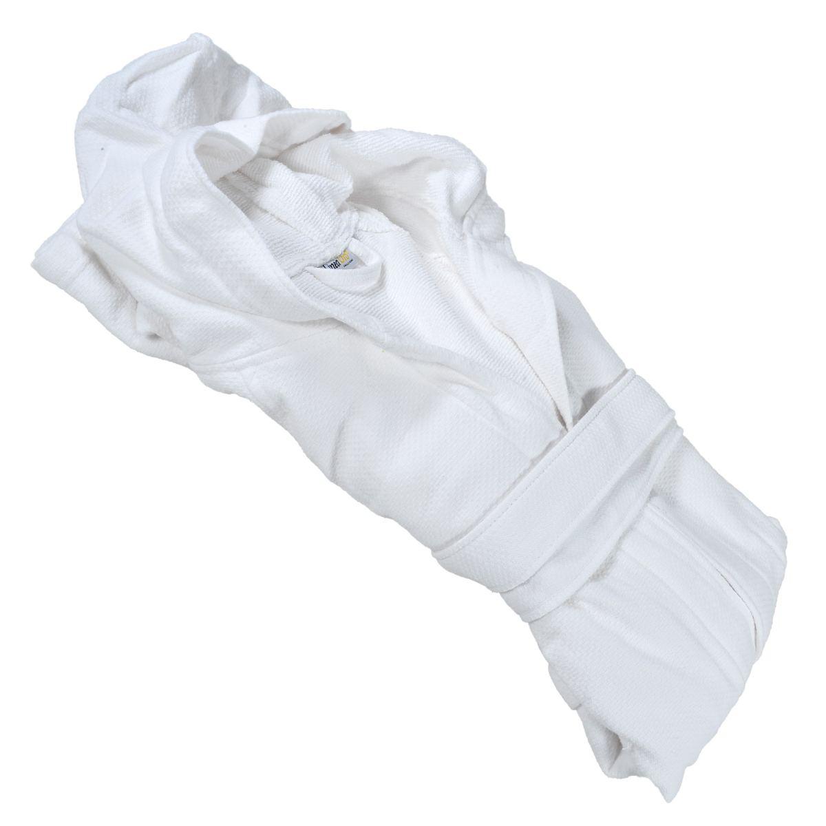 Accappatoio sporting bianco adulto