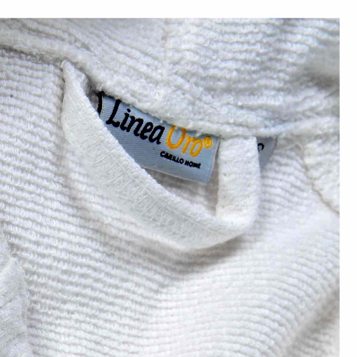 Accappatoio sporting bianco adulto