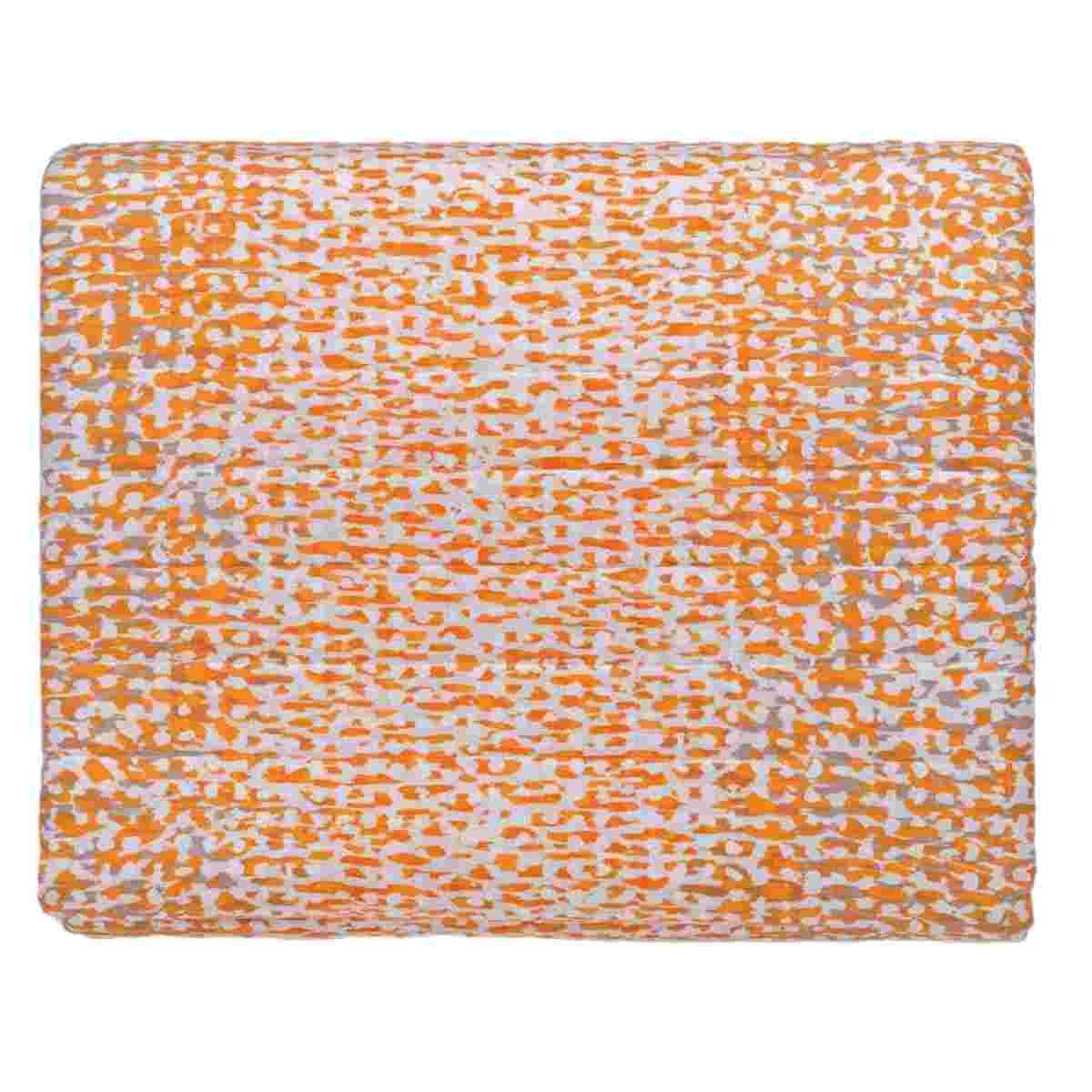 Trapunta singola stain arancio 70 x 260 cm