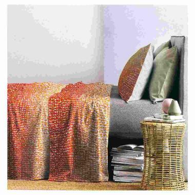 Lenzuola singole 1 piazza mezza stain arancio