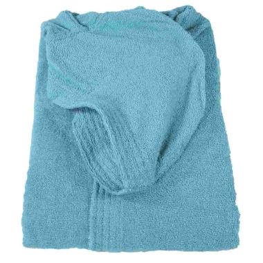Accappatoio basic azzurro adulto