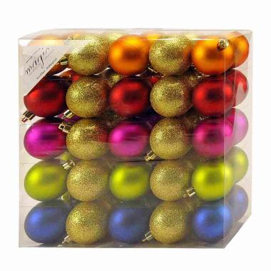 Pallina natalizia multicolor Set 50 pz