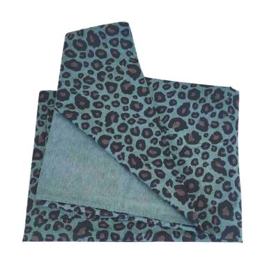 Copripiumino 1 piazza mezza leopard blu avio