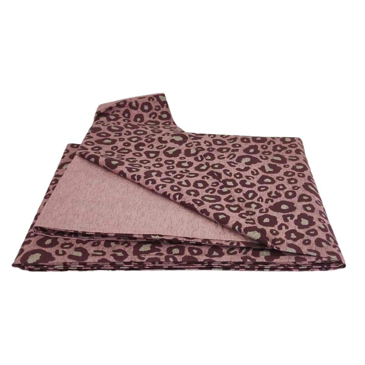 Copripiumino 1 piazza mezza leopard rosa
