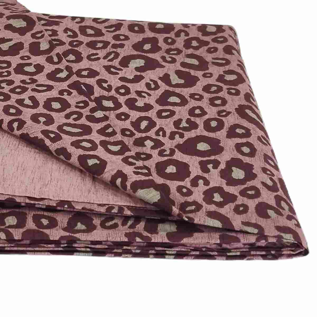 Copripiumino 1 piazza mezza leopard rosa