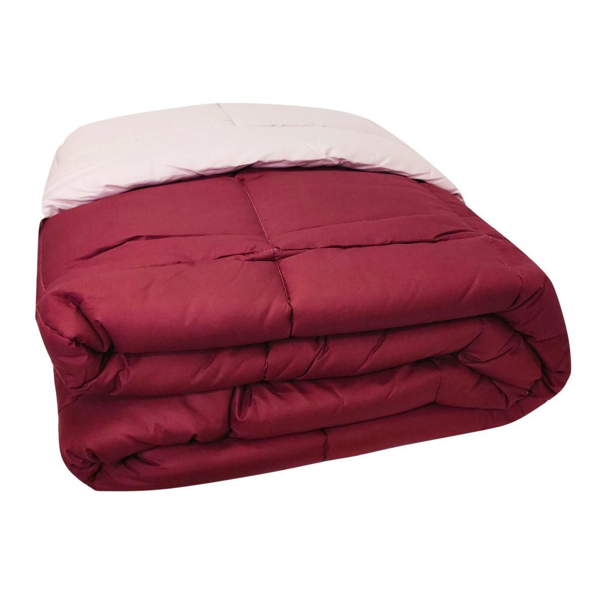 Trapunta singola loren bordeaux rosa
