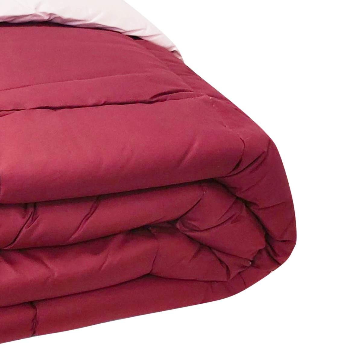 Trapunta singola loren bordeaux rosa