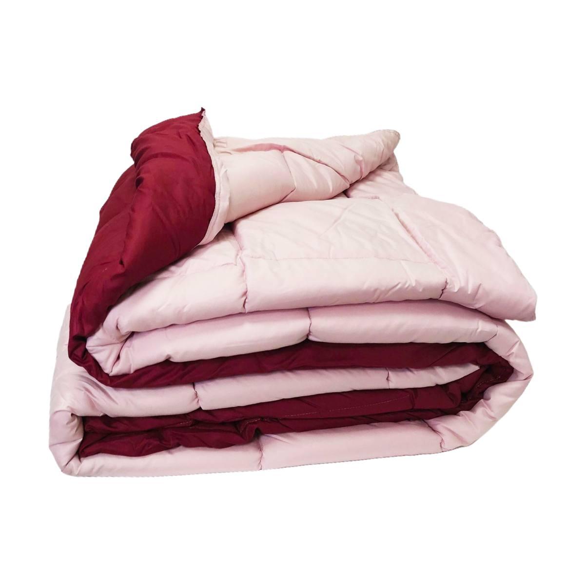 Trapunta singola loren bordeaux rosa