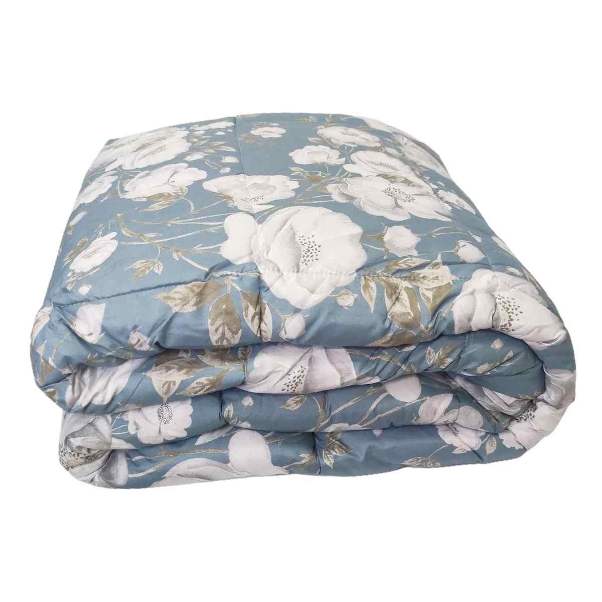 Trapunta singola charlotte azzurra 70 x 260 cm