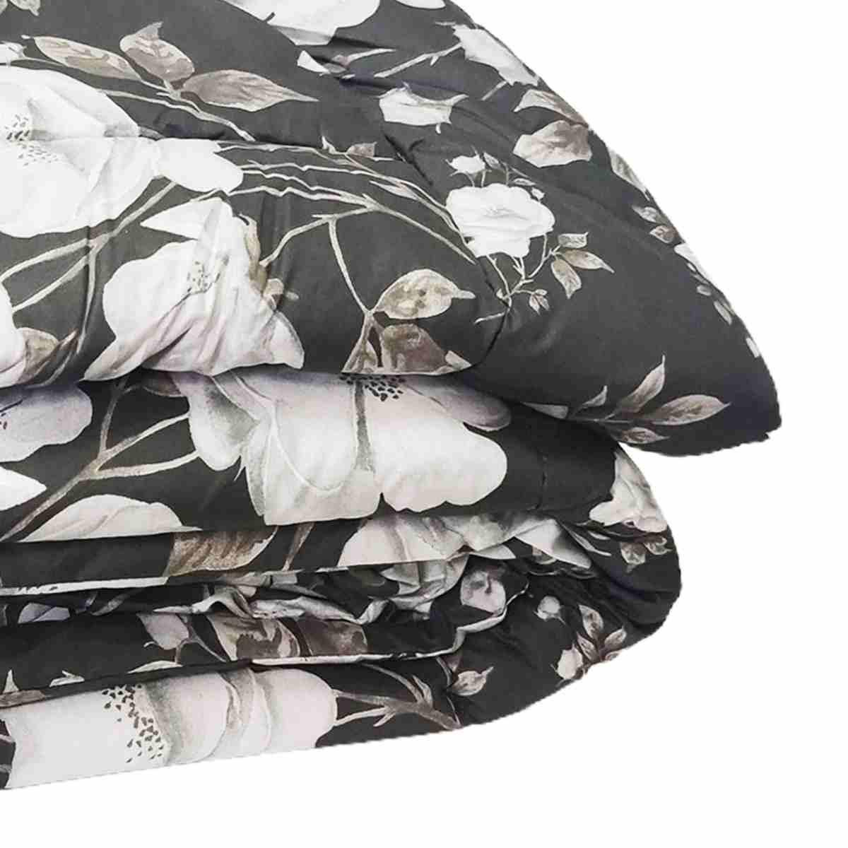 Trapunta singola charlotte nera 70 x 260 cm