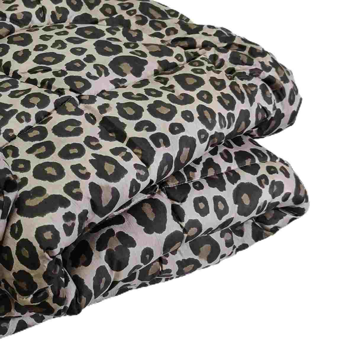 Trapunta 1 piazza mezza leopard marrone 20 x 260 cm