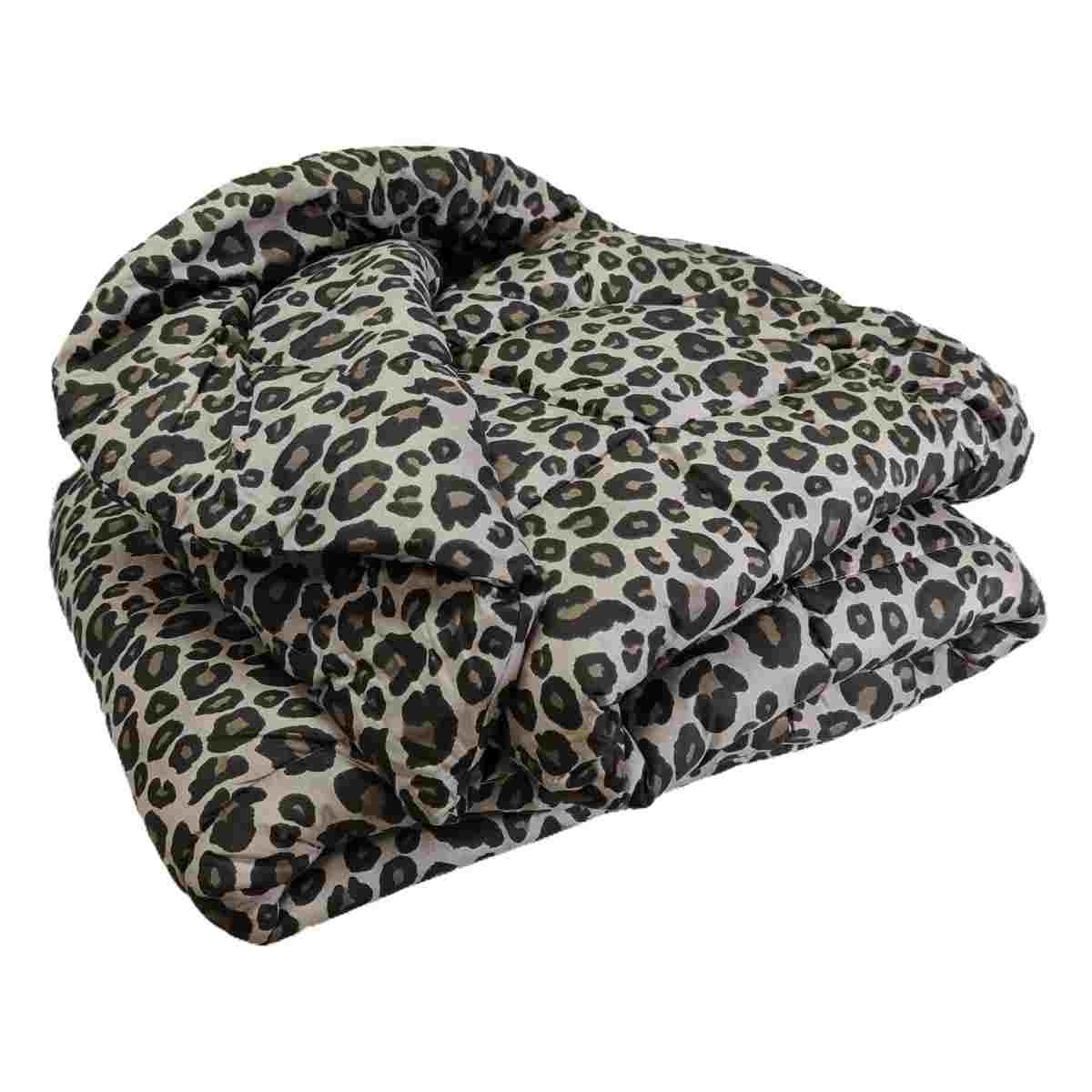 Trapunta singola leopard marrone 70 x 260 cm