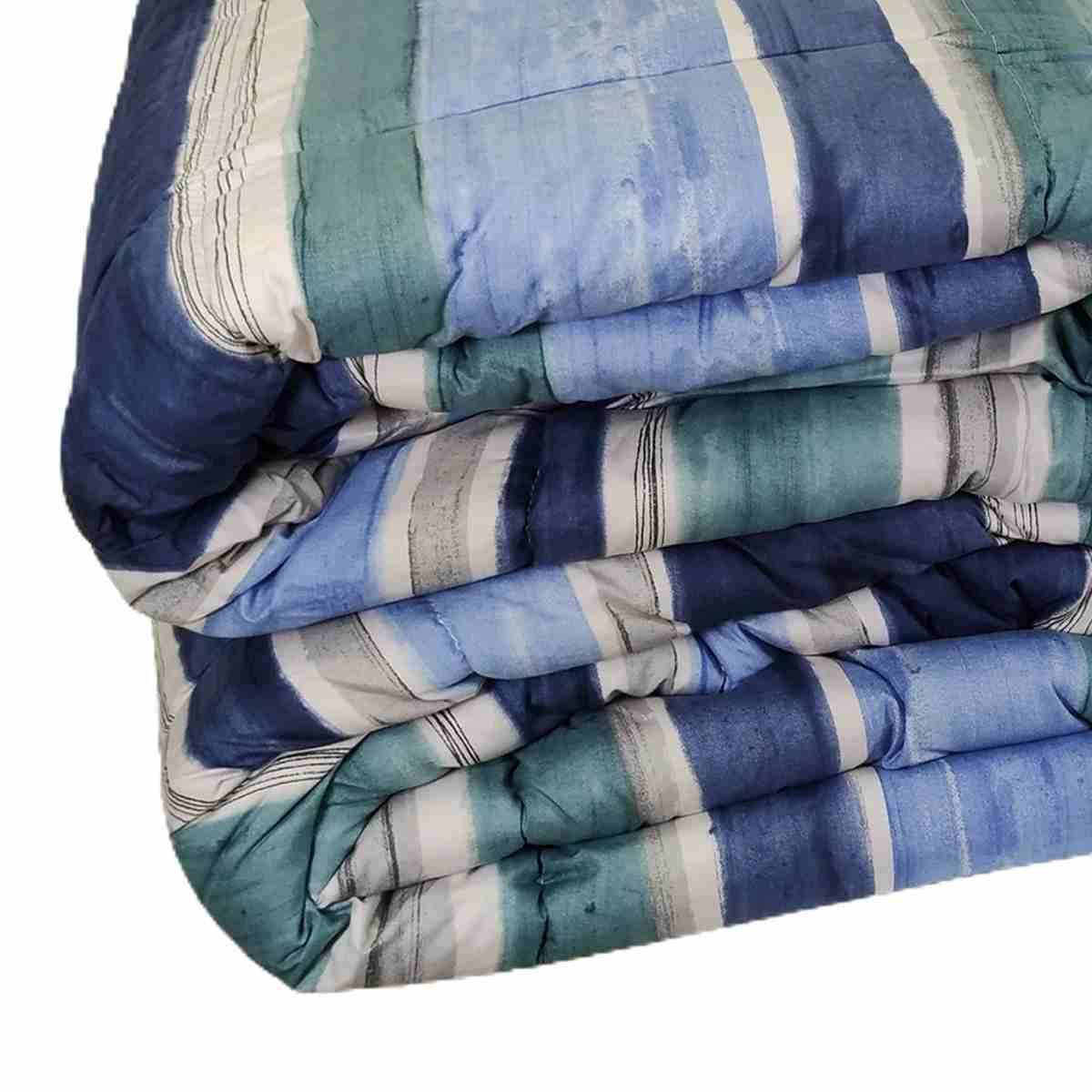 Trapunta matrimoniale banak blu avio 60 x 260 cm