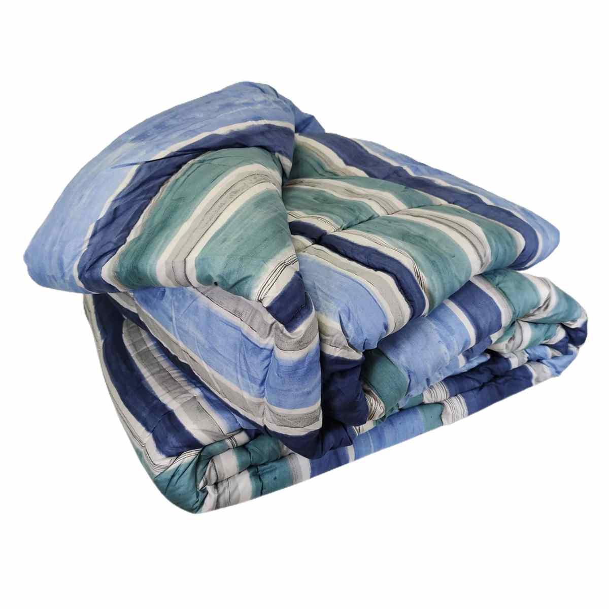 Trapunta matrimoniale banak blu avio 60 x 260 cm
