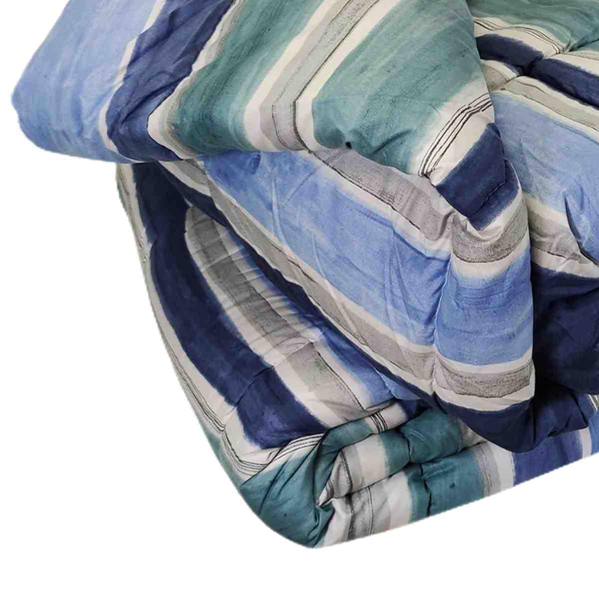Trapunta matrimoniale banak blu avio 60 x 260 cm