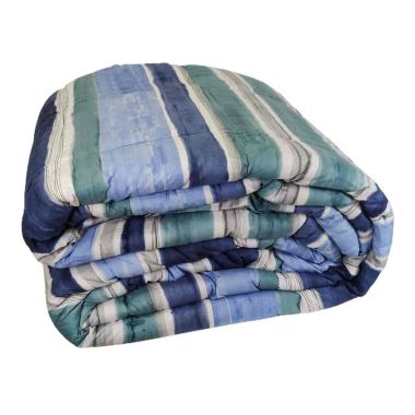 Trapunta matrimoniale banak blu avio 60 x 260 cm