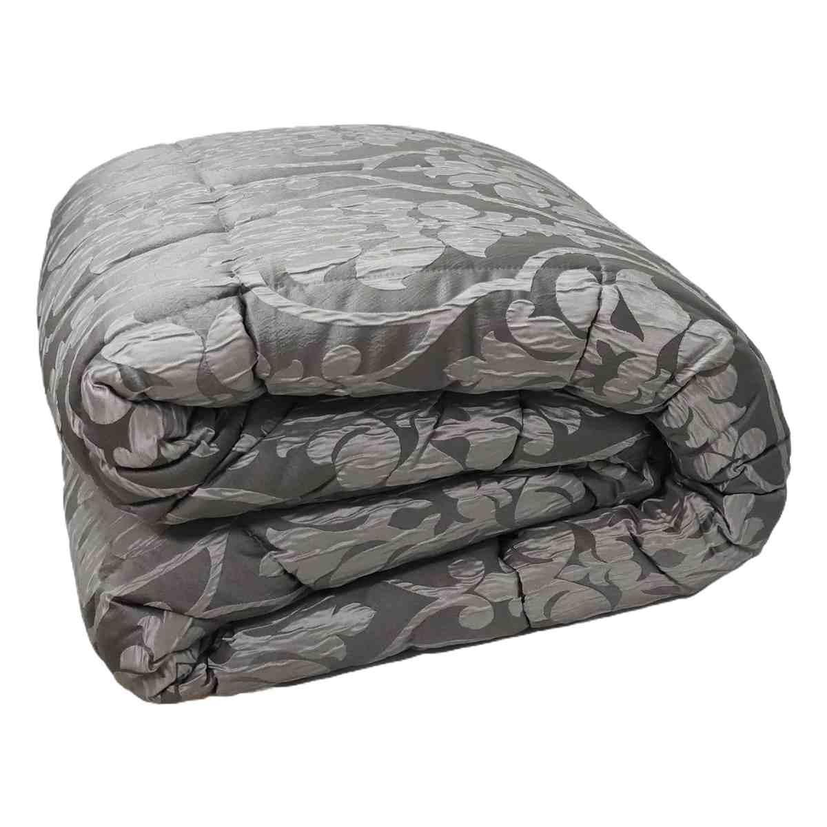 Trapunta matrimoniale jacquard grigio 60 x 260 cm