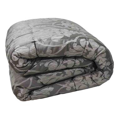 Trapunta matrimoniale jacquard grigio 60 x 260 cm