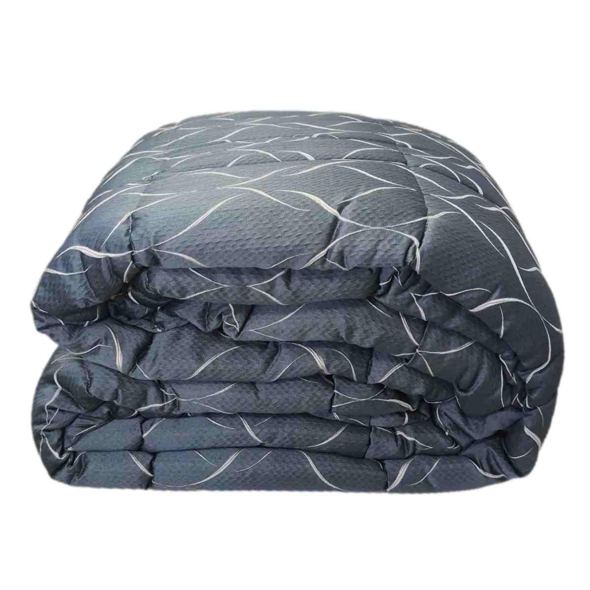 Trapunta matrimoniale jaquard azzurro 60 x 260 cm