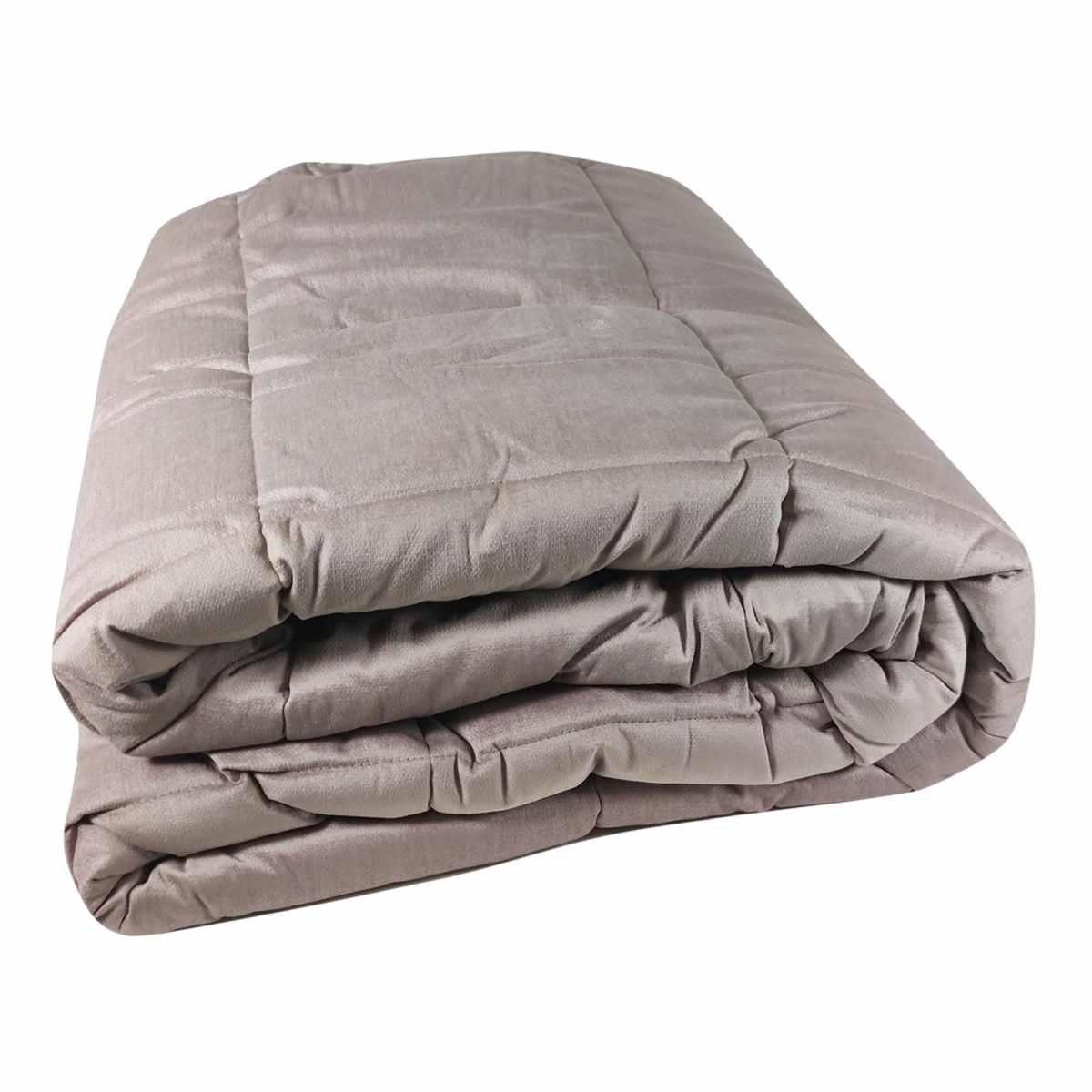 Trapunta singola claire velluto rosa 70 x 260 cm