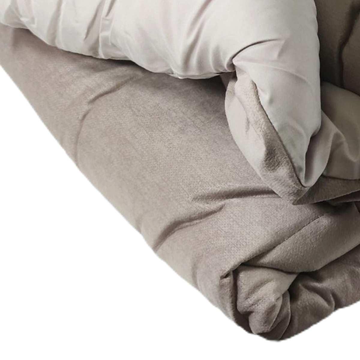 Trapunta singola claire velluto rosa 70 x 260 cm