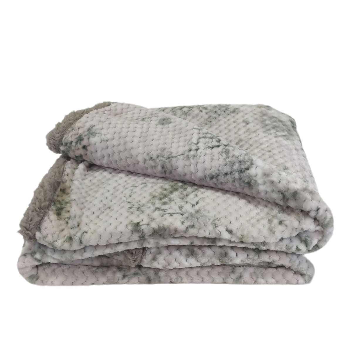 Coperta plaid amanda bianca 130 x 160 cm