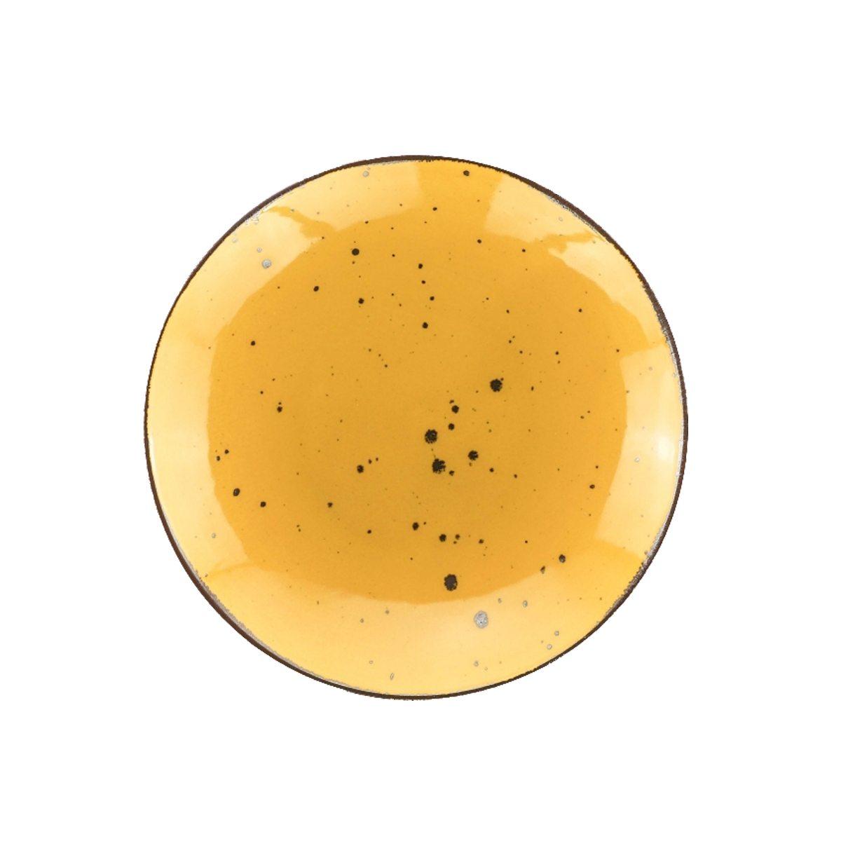 Piatto Tavola Porcellana Weissestal Fondo cm.Ø22 Giallo | Weissestal