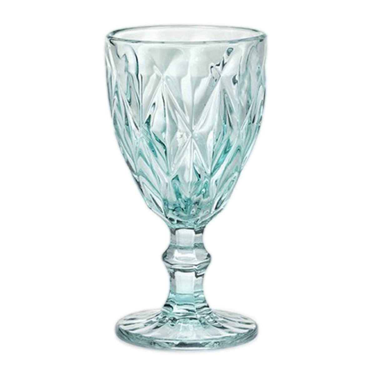 Bicchiere Vetro Singolo Calice Loira Azzurro ml.290 | M2 Store