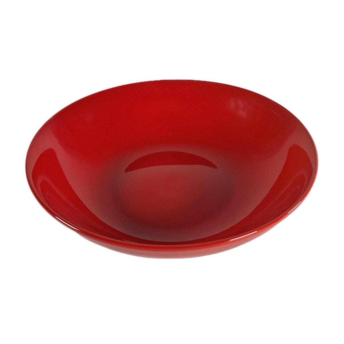 Piatto Tavola Porcellana Kaleidos Fondo cm.Ø20,5 Rosso |Allreds