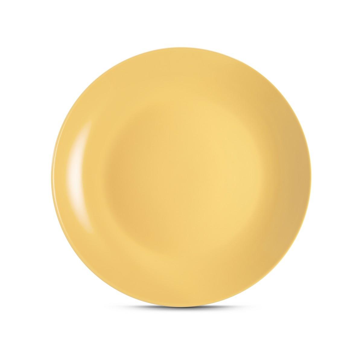 Piatto Tavola Porcellana Kaleidos Piano cm.Ø27 Giallo S | Allreds