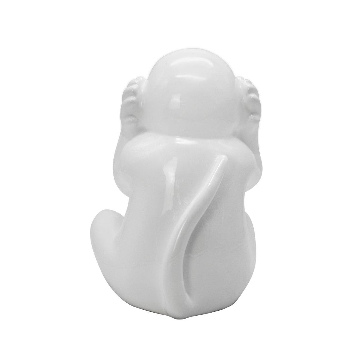Decorazione natalizia resina scimmia non sento 30 cm