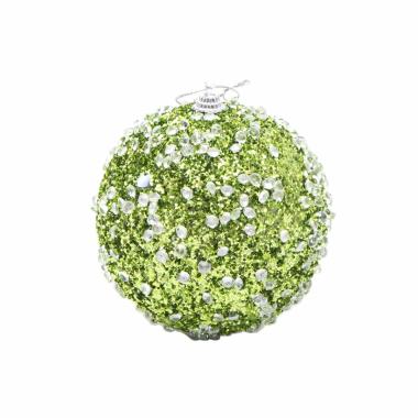Pallina natalizia verde diamond Set 4 pz