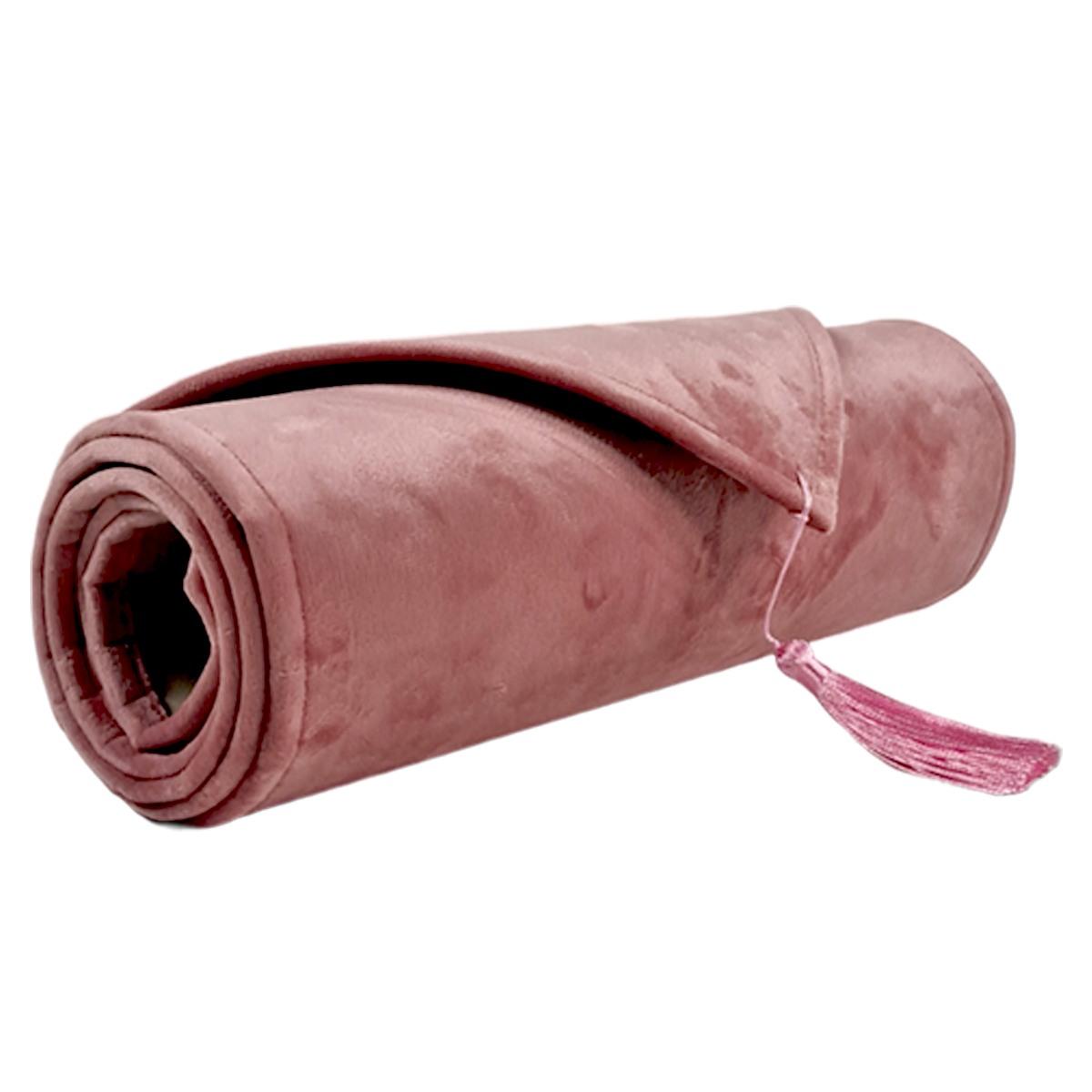 Runner velluto rosa 33 x 180 cm