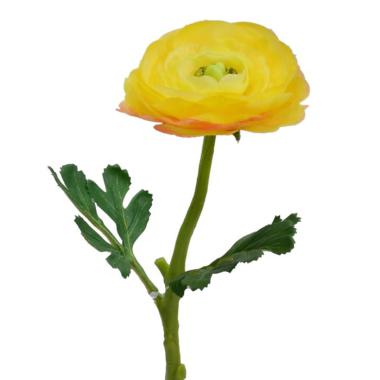 Fiore ranuncolo giallo 32 cm