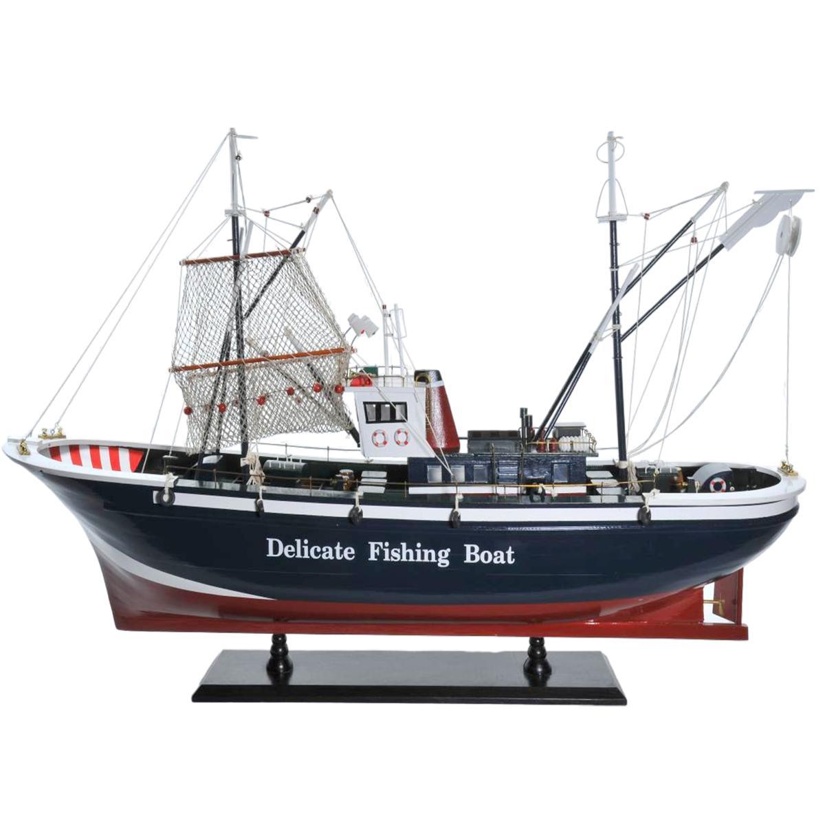 Barca peschereccio nordico 122 x 29 x 79 cm