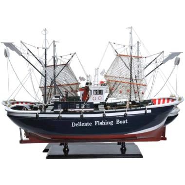 Barca peschereccio nordico 122 x 29 x 79 cm