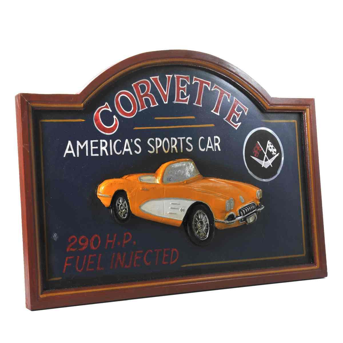 Quadro legno auto 33 x 60 cm