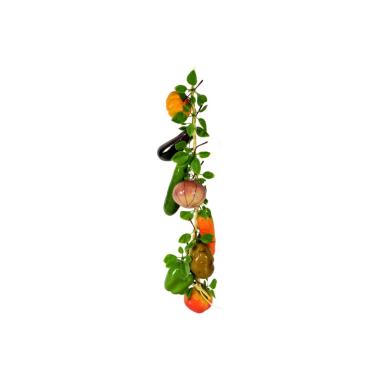 Decorazione treccia frutta verdura 60 cm